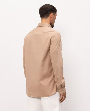 Brunello Cucinelli Beige cotton shirt MA6710628P