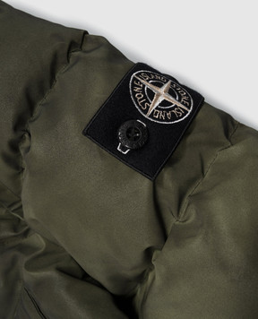 Stone Island Children's khaki down jacket with vintage effect L2S164100011S04711012