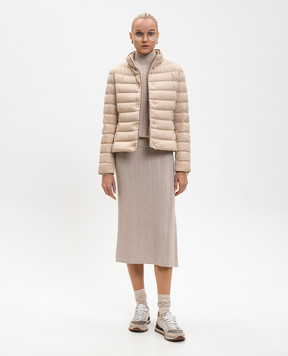 Herno Beige down jacket with logo PI002102D12414Z