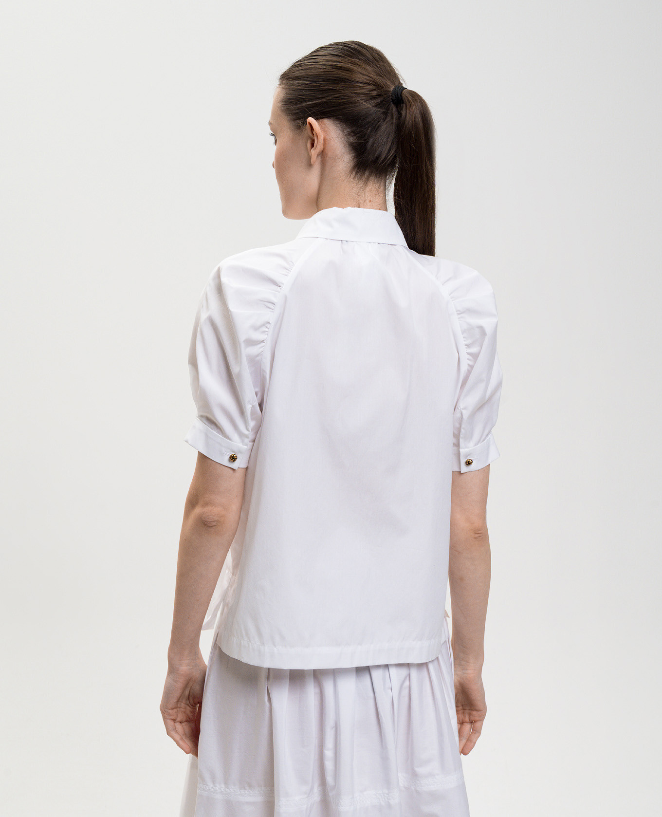 White blouse with short sleeves Max Mara 4