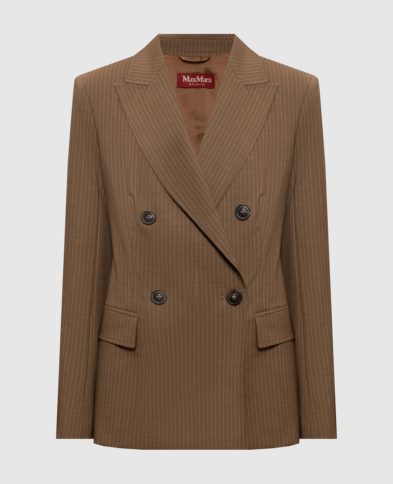UMICO brown double-breasted wool jacket