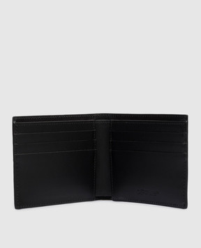 Off-White Black leather wallet with logo print OMNC094S26LEA004