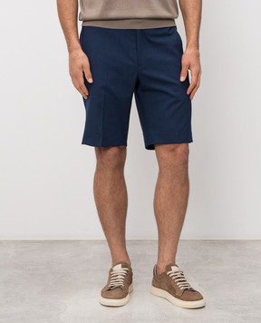 Stefano Ricci Blue wool shorts M1T6100331W0012U