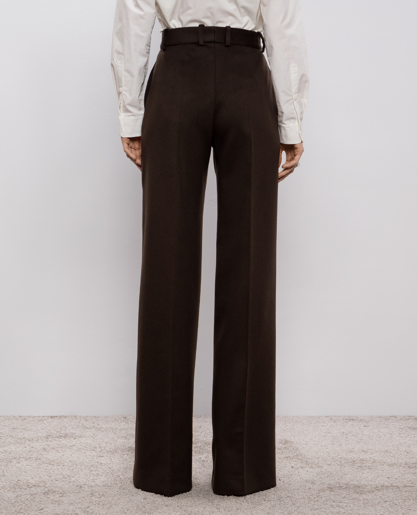 Brown wool pants Ermanno Scervino 4