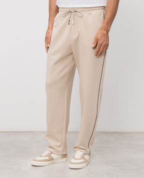 Iceberg Beige sweatpants with logo embroidery B0506332