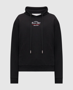 Iceberg Black hoodie with logo embroidery E062630A