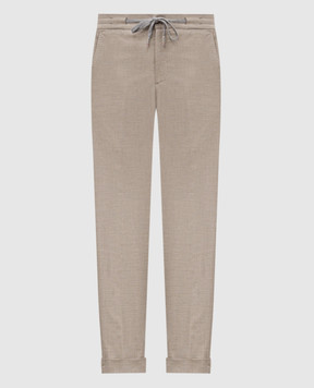 Marco Pescarolo Beige cashmere and silk pants CARACCIOLO5324
