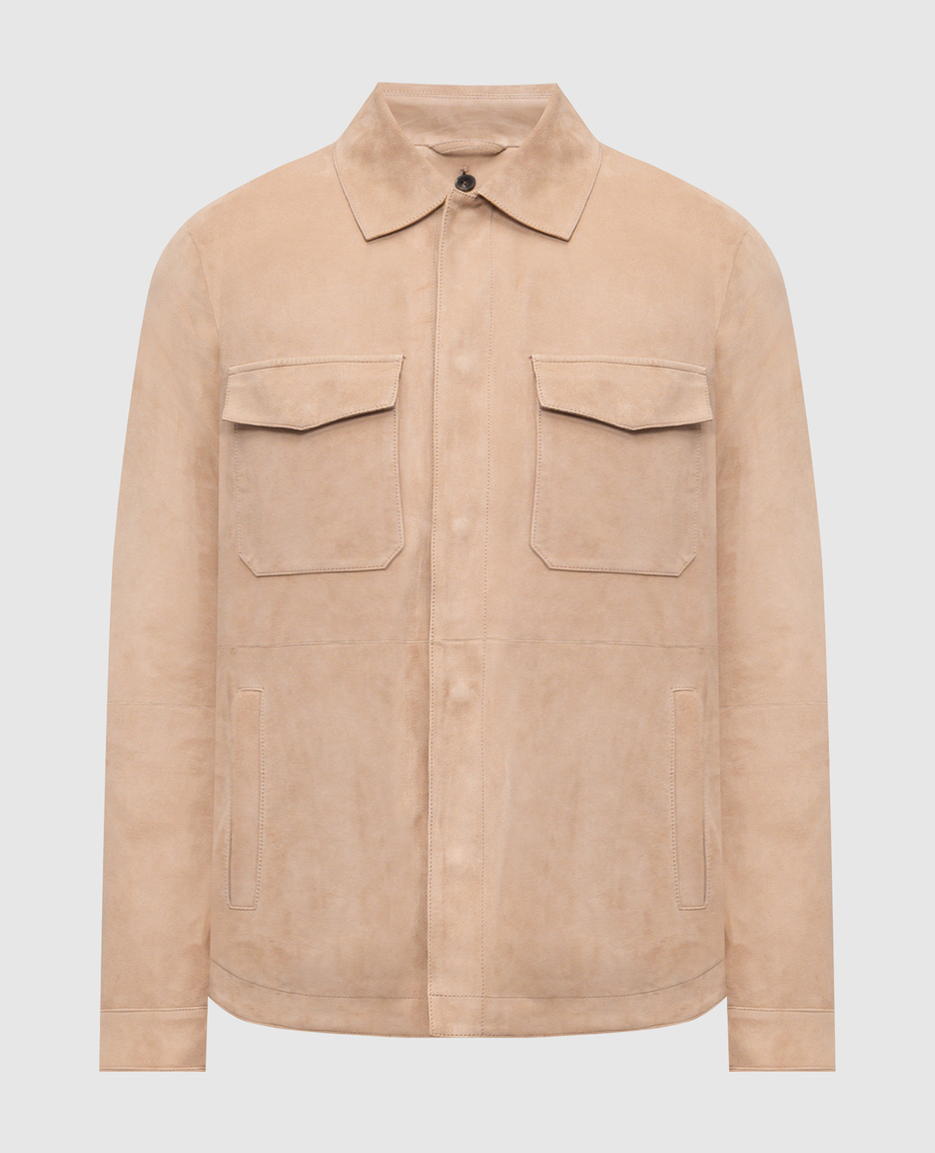 

Beige suede jacket with insulation Pini Parma