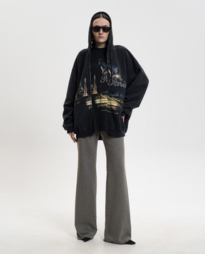 Vetements Black sports jacket with print ME76ZU242Bw