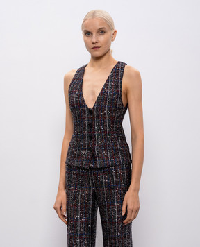 Missoni Checked sequined vest DS25WM14BC005V