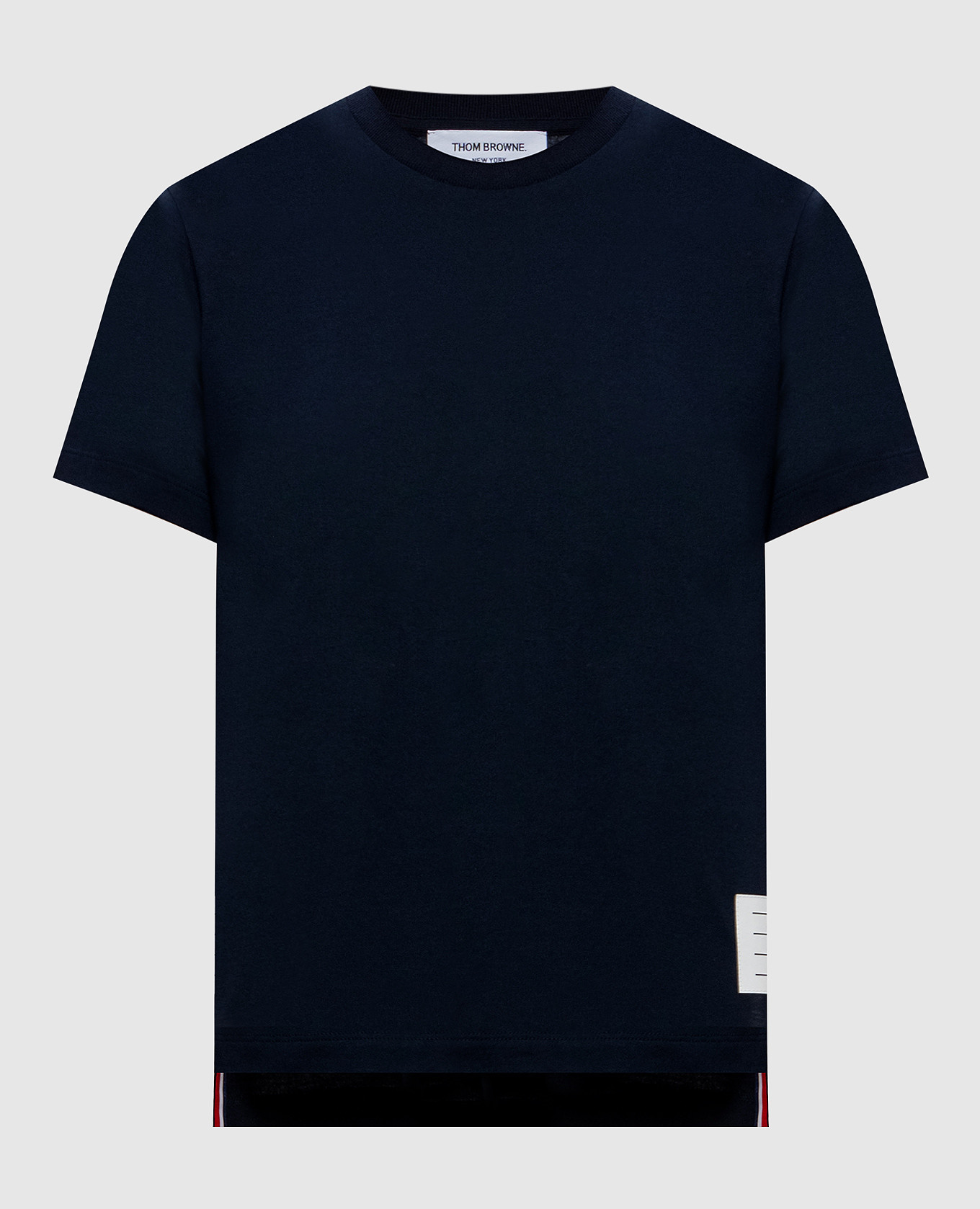 Blue t-shirt with logo patch