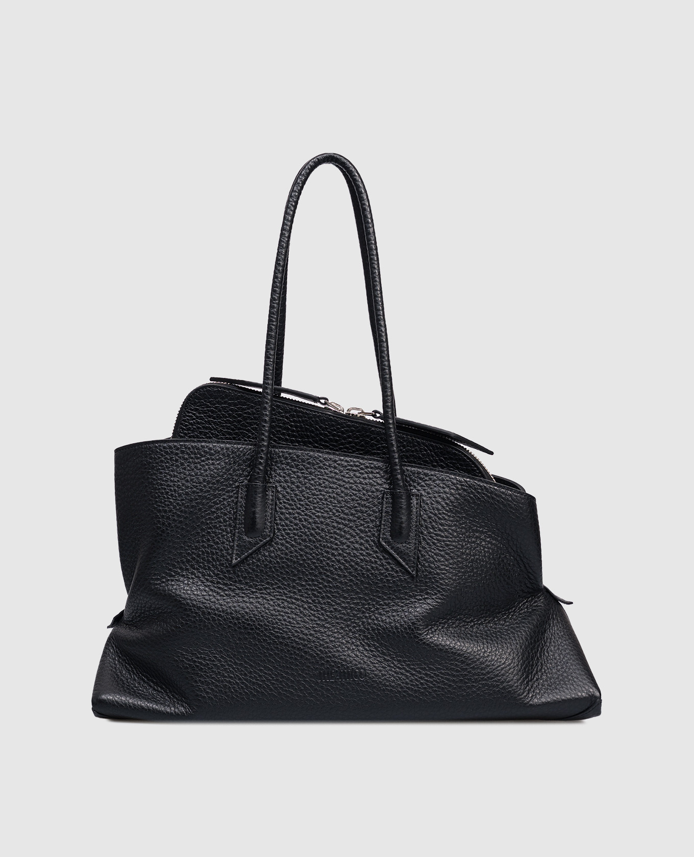 

La Passeggiata black suede tote bag The Attico