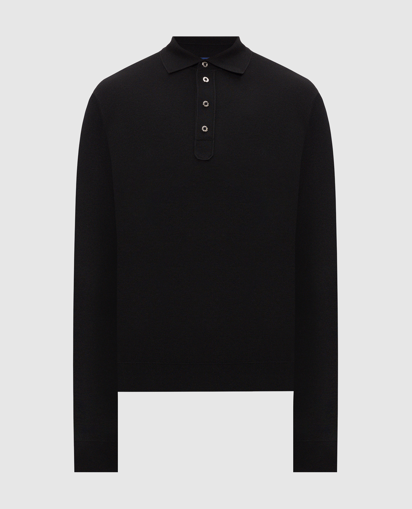 Black cashmere polo shirt Stefano Ricci