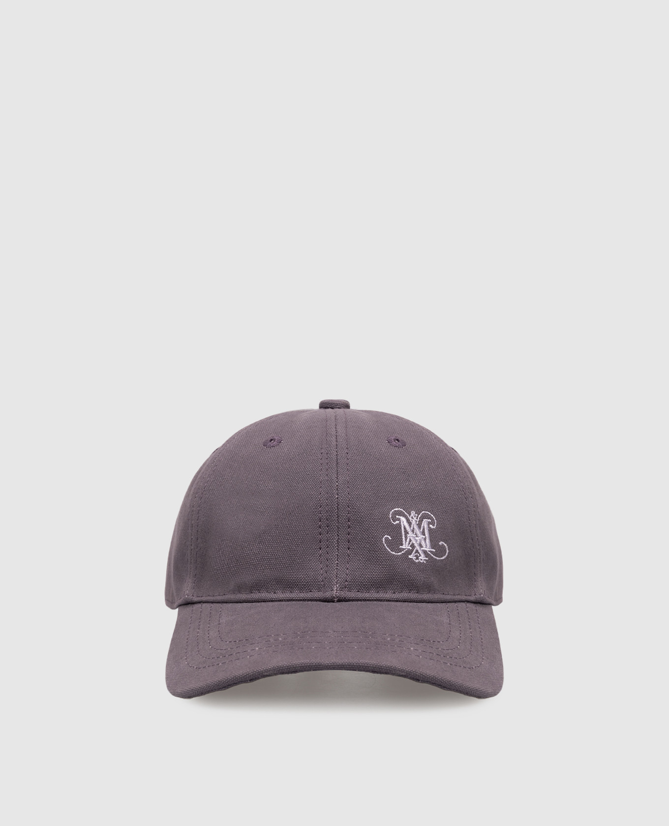 

Purple hemp cap with monogram embroidery Max & Co, Violet