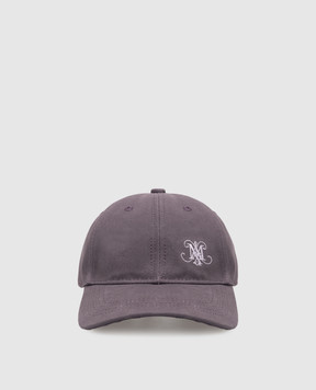 Max & Co Purple hemp cap with monogram embroidery MCABASEBALL