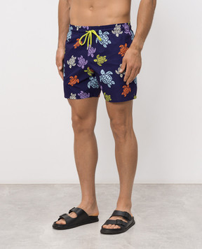 Vilebrequin Purple Tortues Multicolores Swim Shorts MAHEJ336
