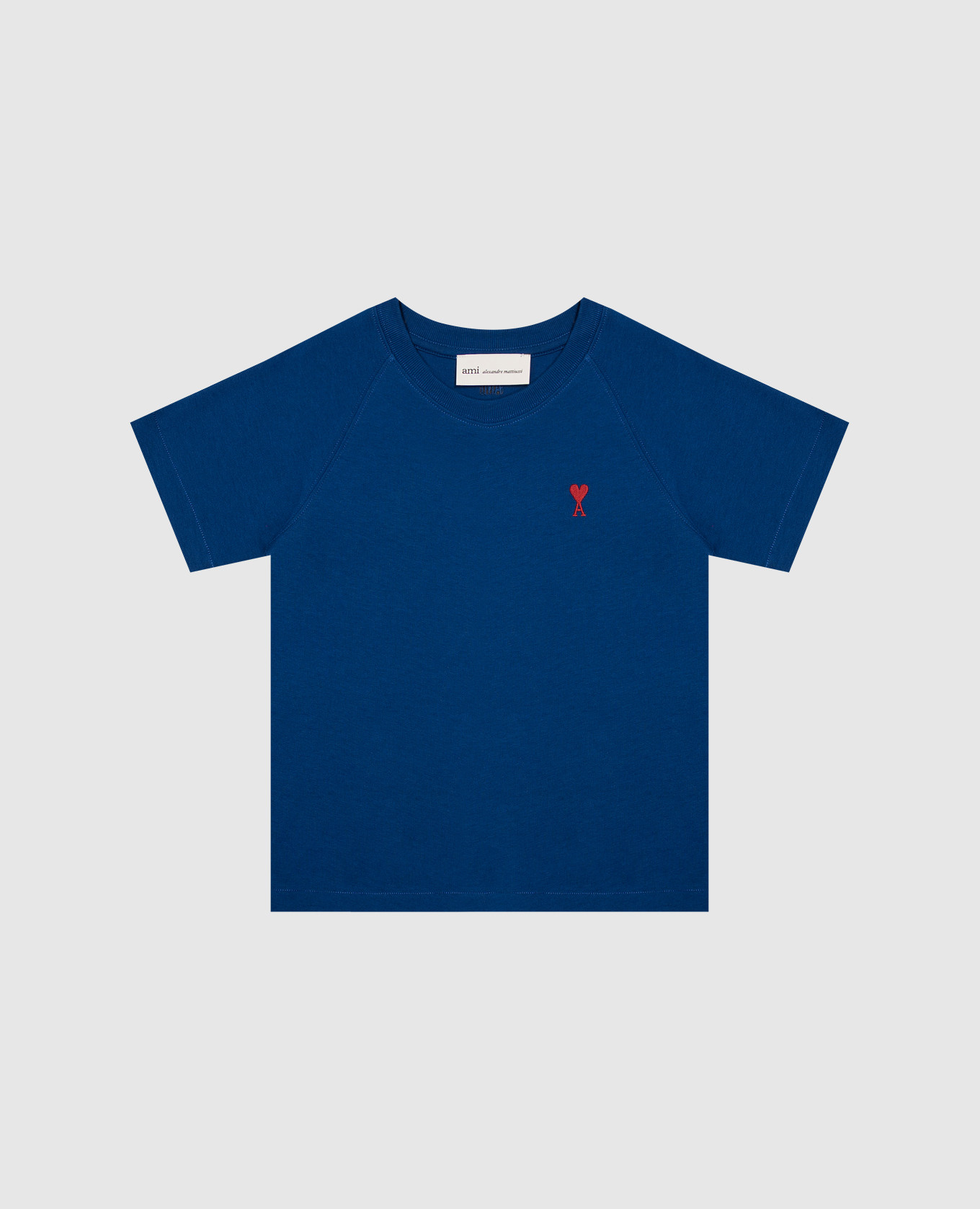 Children's blue T-shirt with emblem