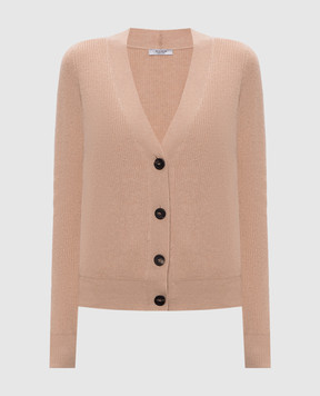 Peserico Beige cardigan with wool and silk S99483F12Z09095