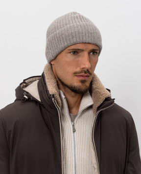 Brunello Cucinelli Gray cashmere hat M2294920