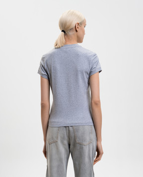 Off-White Grey melange T-shirt with logo 2AA112S26JER002
