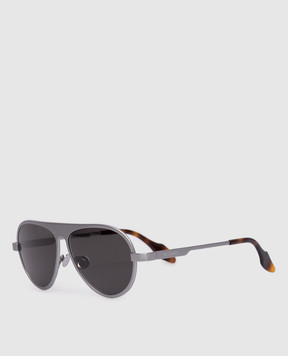 JW Anderson Silver Sunglasses JWA05-Aviator EW0022FA0500