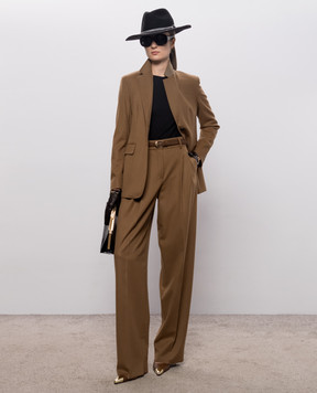 Max Mara COCCO brown wool trousers MSTCOCCO