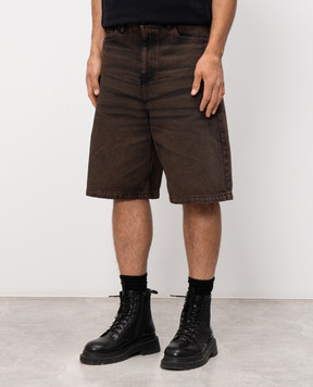 A Cold Wall Cromer brown denim shorts ACWMJS053B