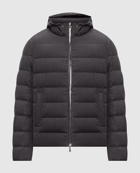 Herno Gray down jacket with wool PI001401U33529