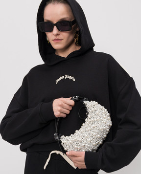 Innerraum White HM0 hobo bag with pearl beads HM0WHPEARLS