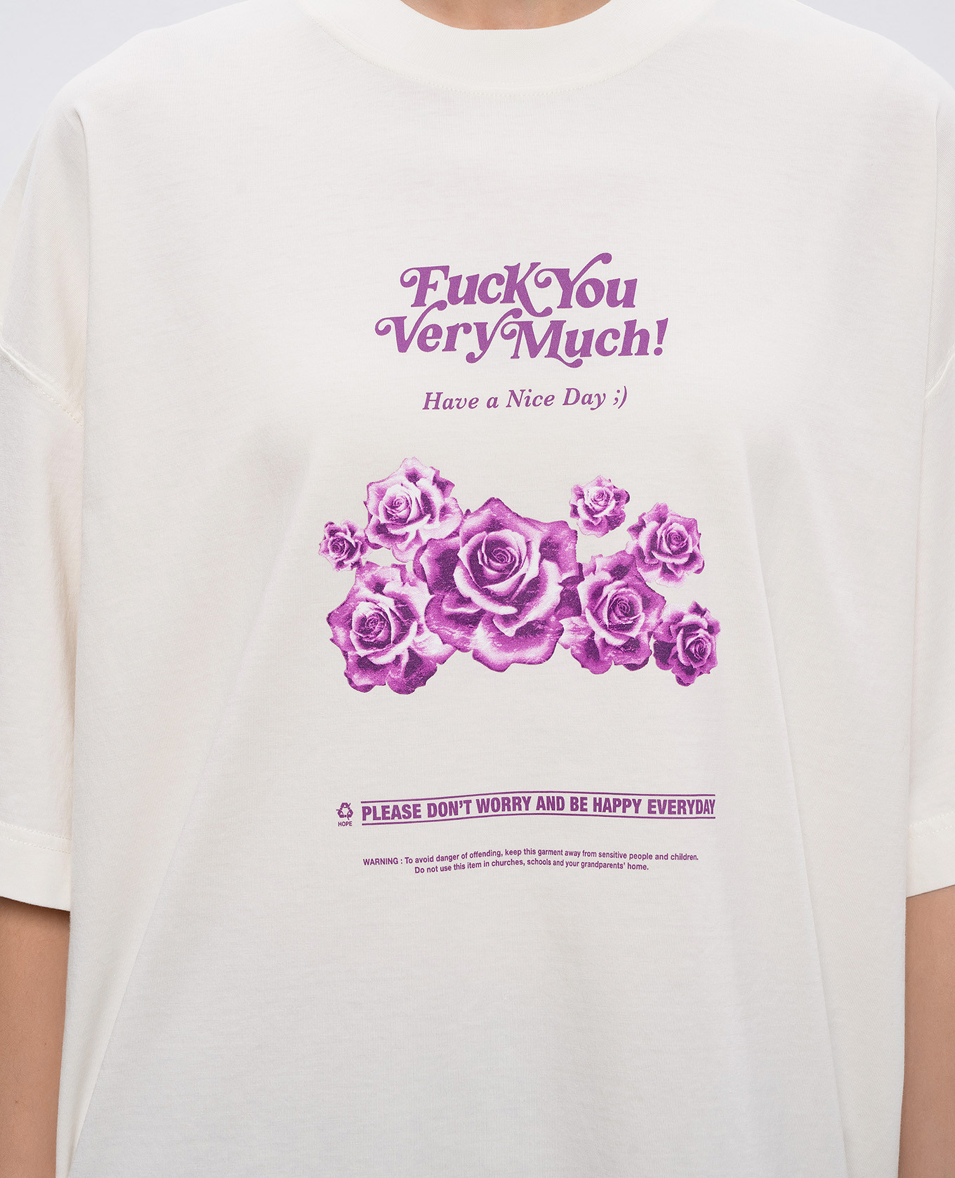 

White printed T-shirt Vetements