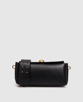 Ami Paris Carrousel black leather baguette bag ULL027AL0103