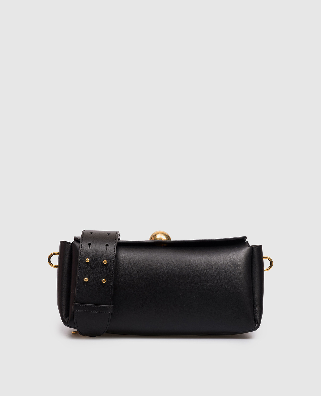 

Carrousel black leather baguette bag Ami Paris