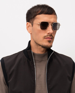 Thom Browne Gold titanium sunglasses UES907AG0001