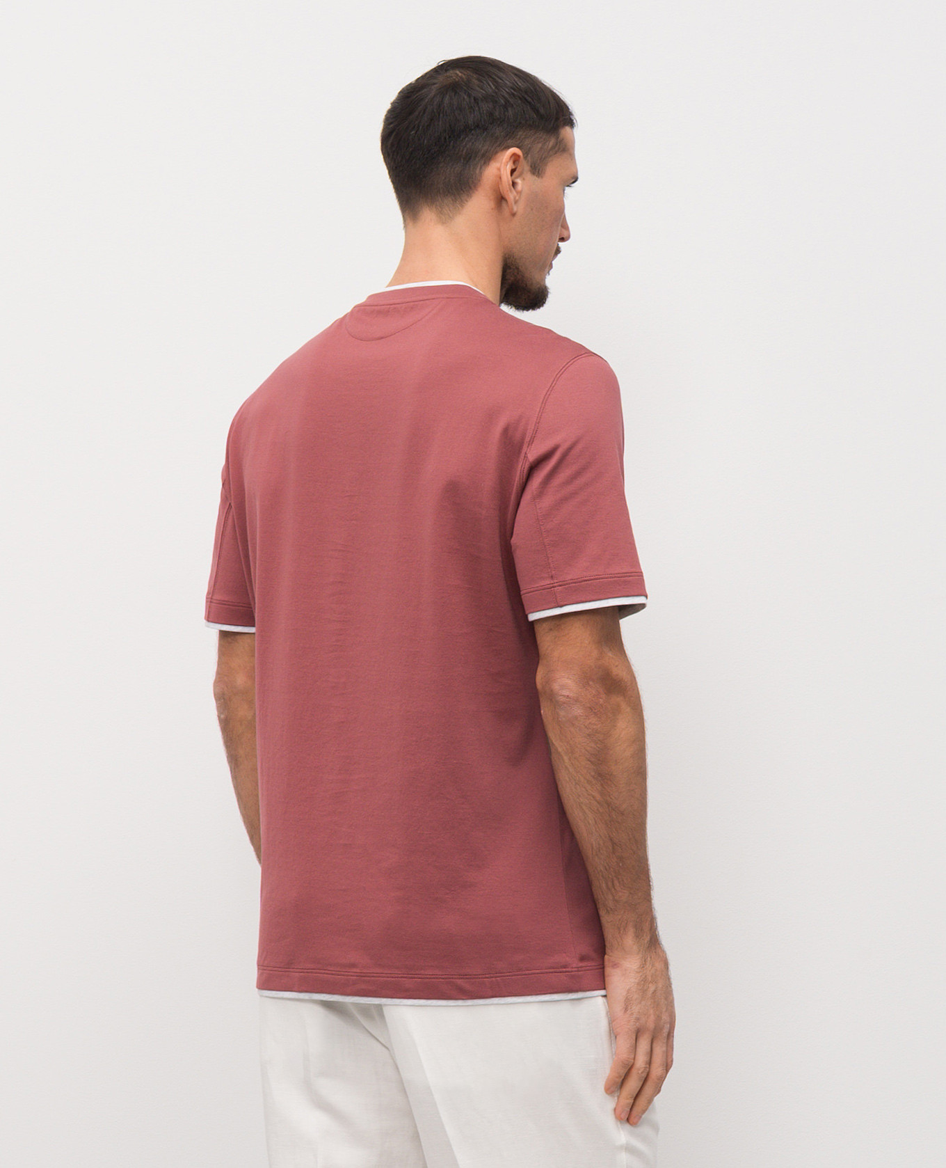 

Pink layered T-shirt Brunello Cucinelli