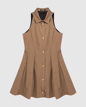 Balmain Children's brown dress BY1C02G01971214