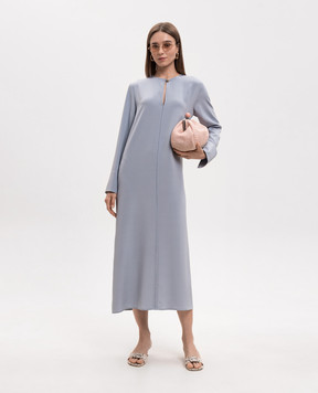 Max Mara MXPUNGHIA blue silk dress MXPUNGHIA