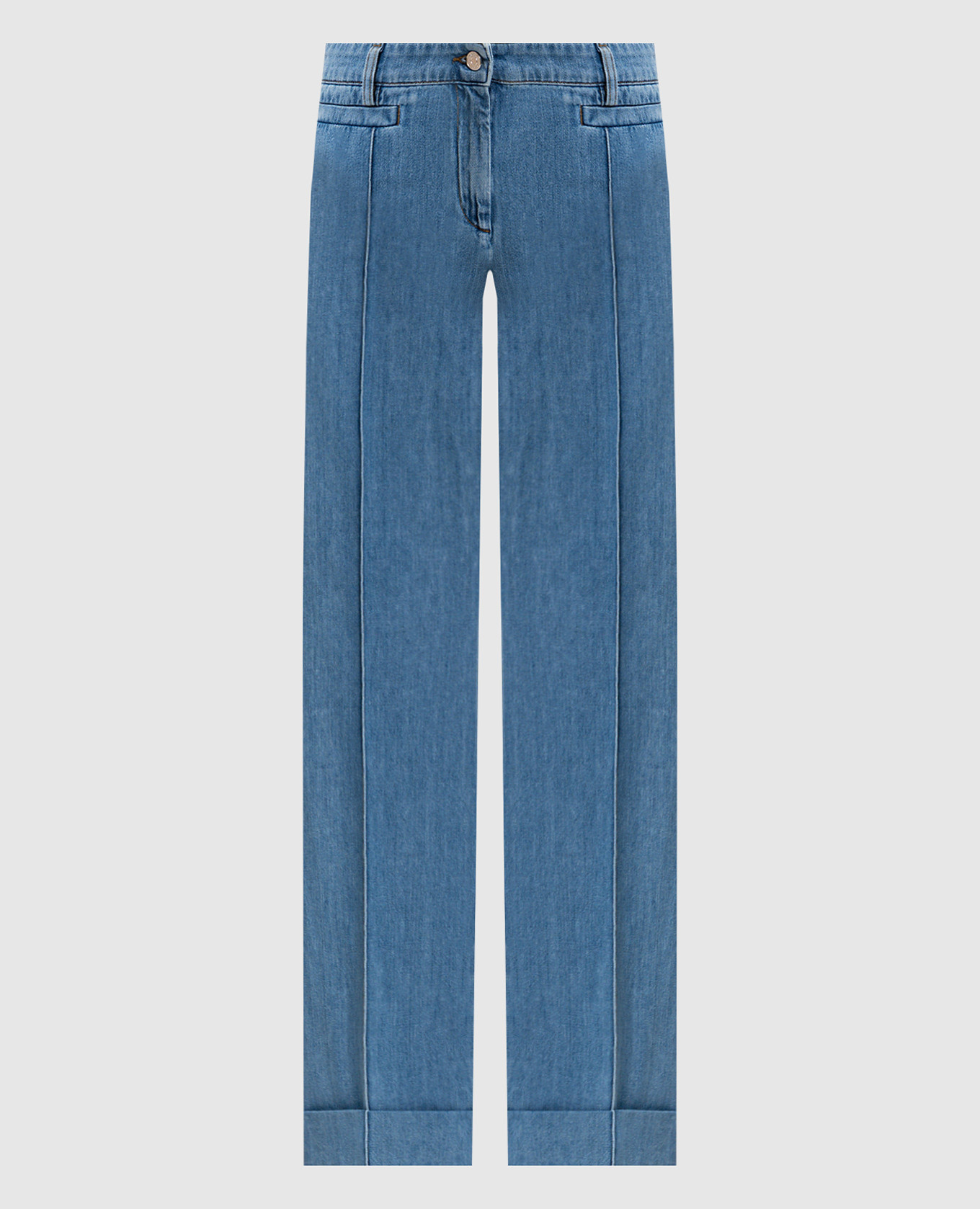

Blue flared jeans with cuffs Missoni, Light blue