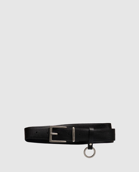 Juun.j Black leather belt JC688ZP125