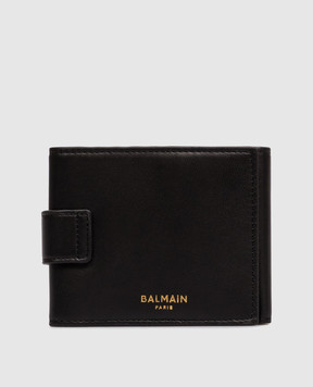Balmain Black Pulse Trifold Leather Wallet HN1NE276LNSA