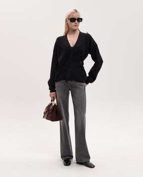 Dondup Black wool cardigan DT455M00988D002