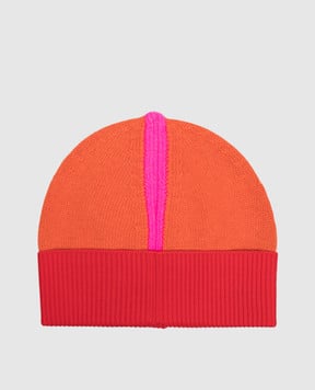 Max & Co Orange hat with wool and cashmere MCLMATASSA
