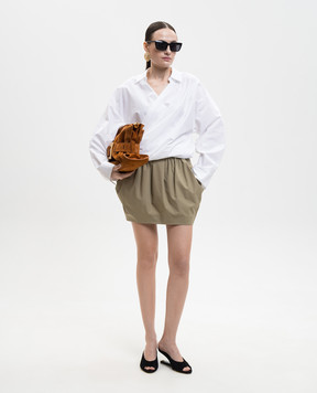 Balmain White blouse with drapery GF0HU491CG72