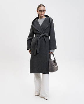Max Mara Remo grey wool and cashmere coat REMO
