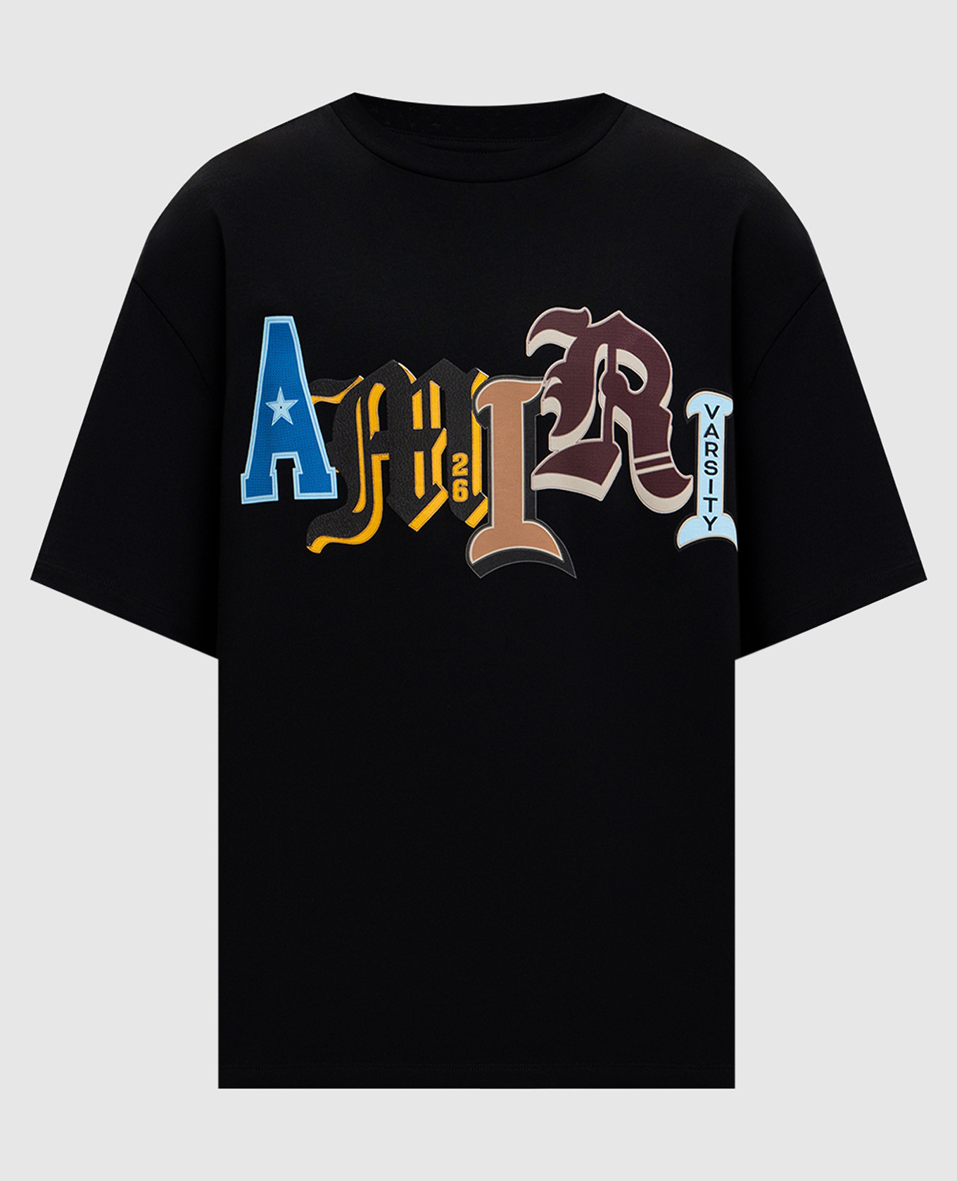 

Black Varsity T-shirt with print AMIRI