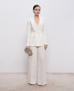 Twinset White linen pants 261TP2454