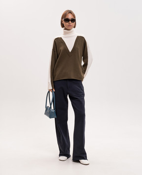 Maison Margiela MM6 Blue pants S52KA0581M25025