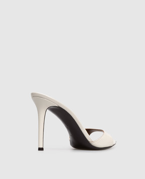 Giuseppe Zanotti Intrigo white leather mules I400007