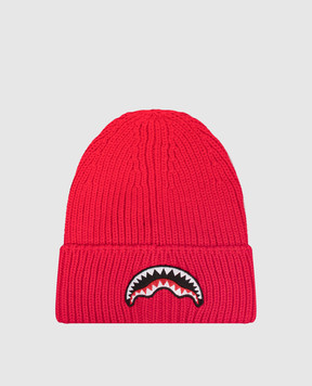 Sprayground Children's red hat with embroidery SP15011RED