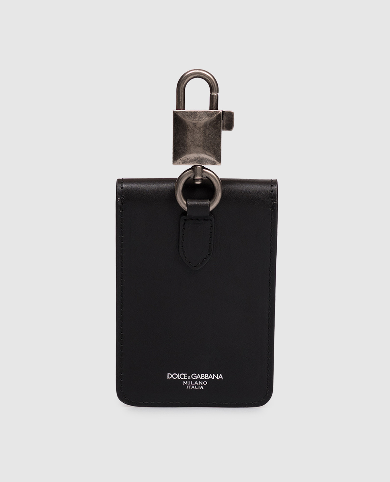 Black leather business card holder Dolce&Gabbana 2