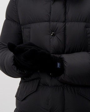 Woolrich Black gloves with wool CFWOAC0347MBUF0659
